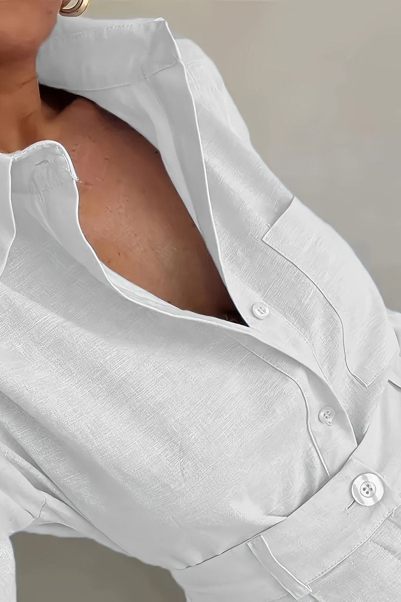 DELILAH – Refined Elegant Women’s Linen Suit Set