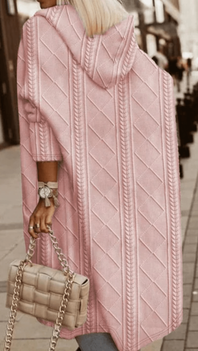 MAELYN - Long Hooded Knit Cardigan