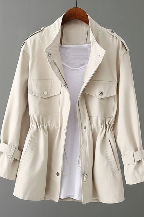 Audrey - Chic Women's Utility Jacket with Zipper for Everyday Style 4