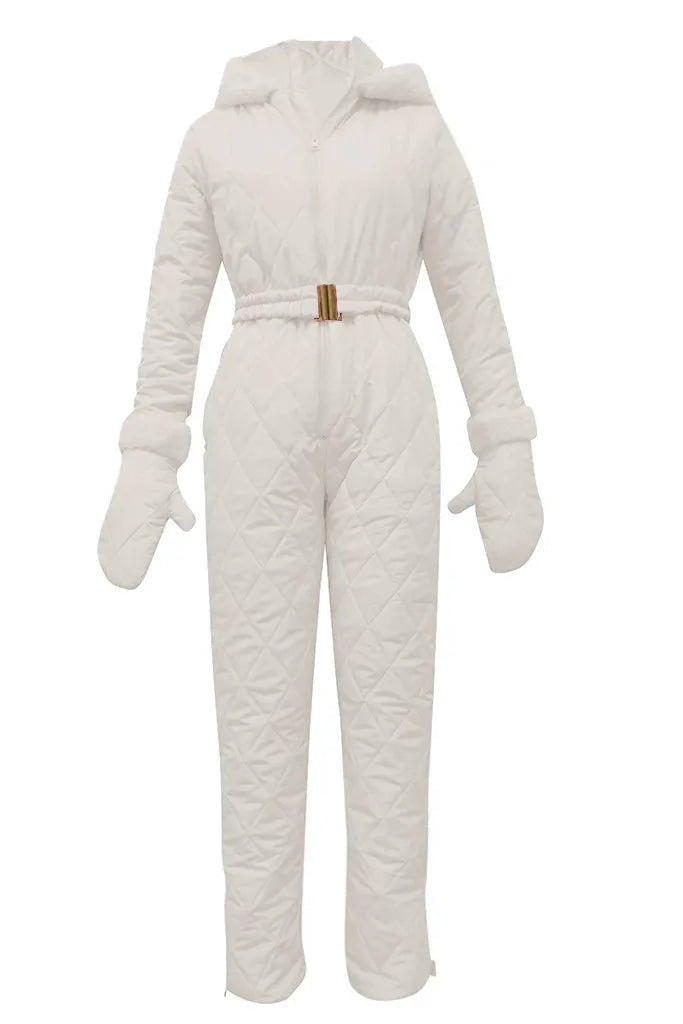 Chic Winter Overalls for Women - Elegant Insulated Design for Cold Days 1