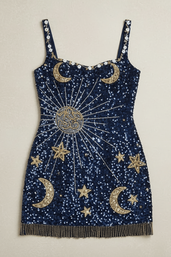 ZÉA – Women’s Chic Sleeveless Mini Dress with Subtle Shimmer