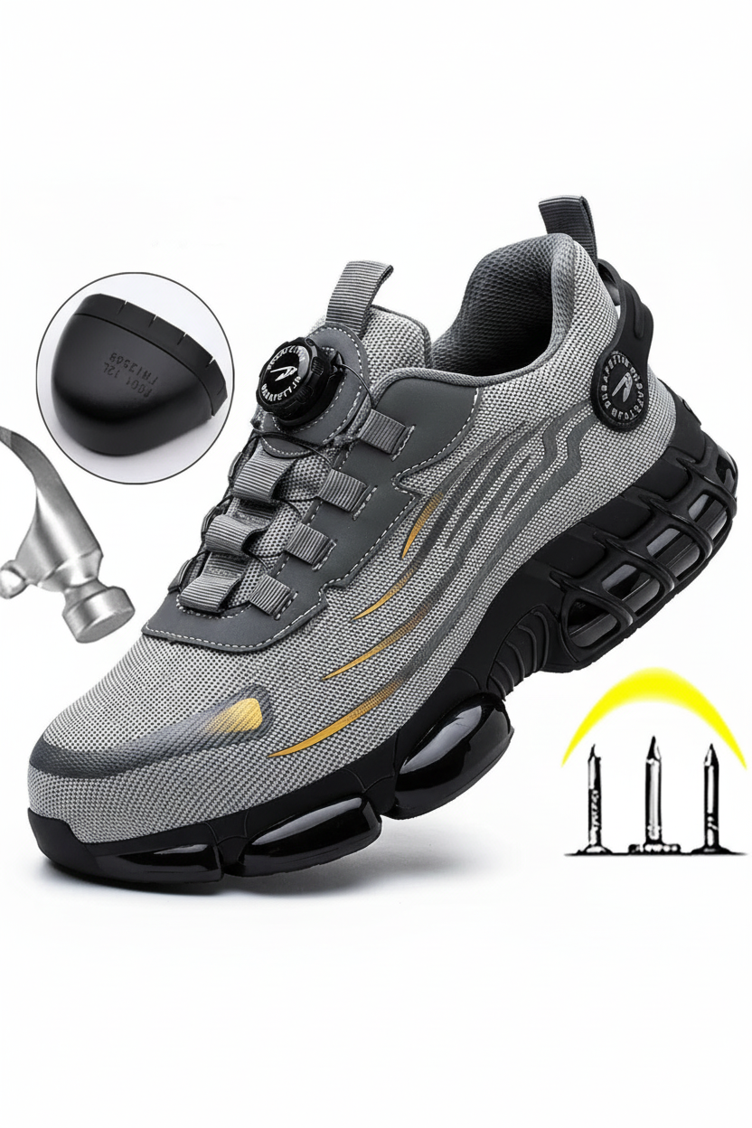 ComfortSafe - Lightweight Breathable Safety Shoes with Steel Toe Cap 7