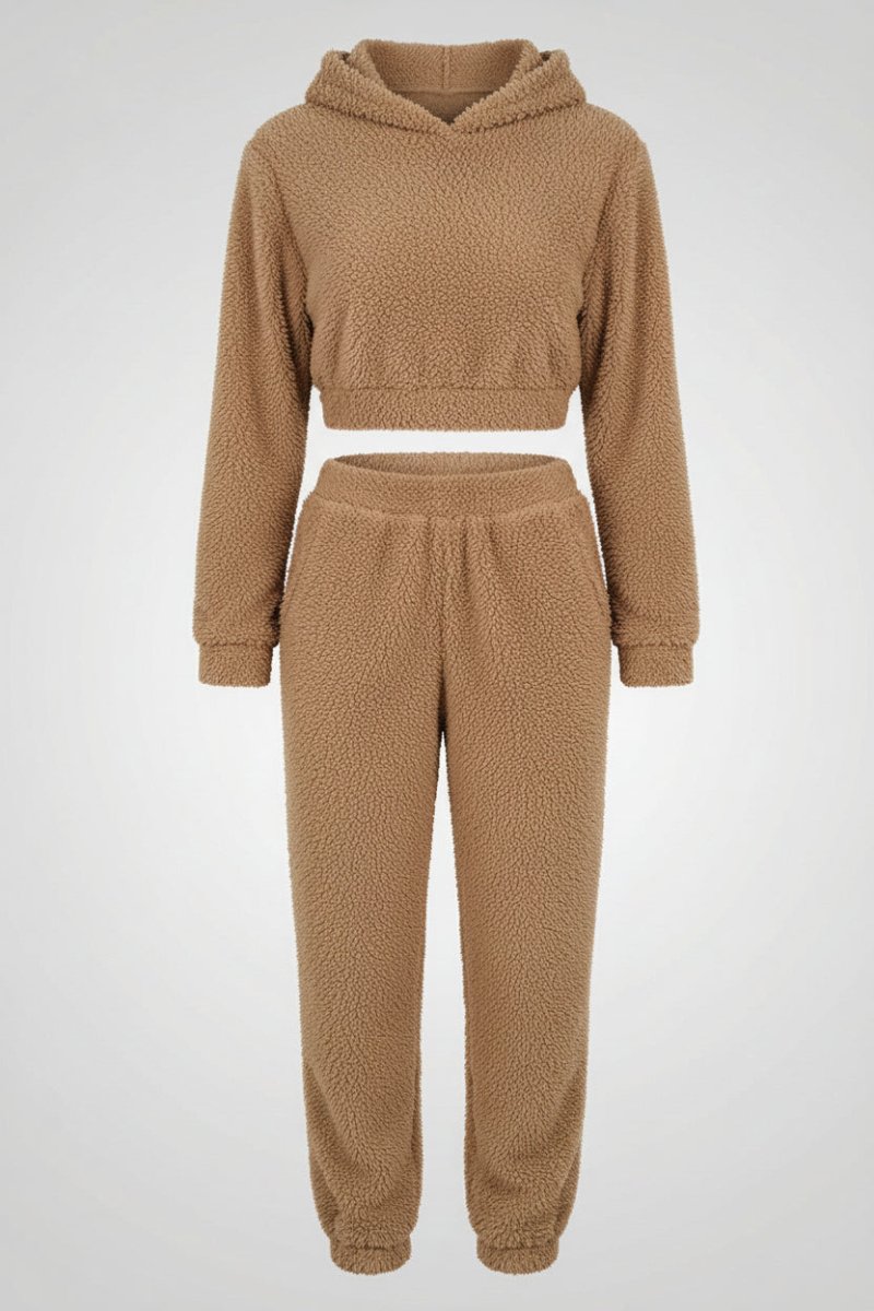COMFORTON – Fleece Hoodie & Trouser Set for All-Day Comfort