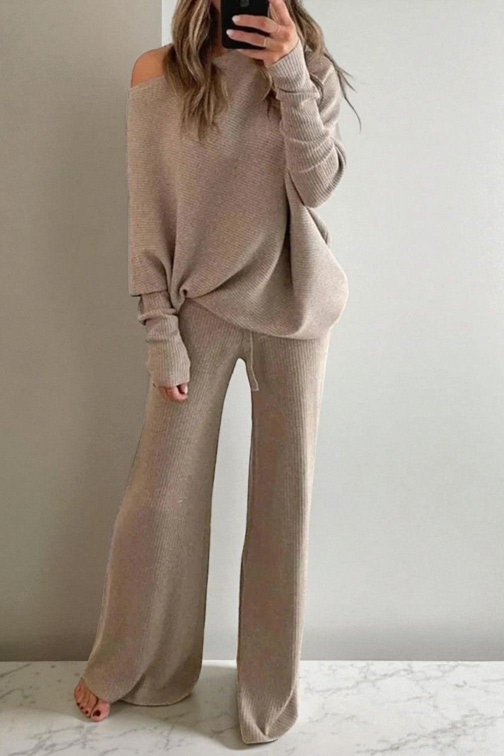 COZYPAIR – Soft Two-Piece Lounge Set with Easy Relaxed Fit