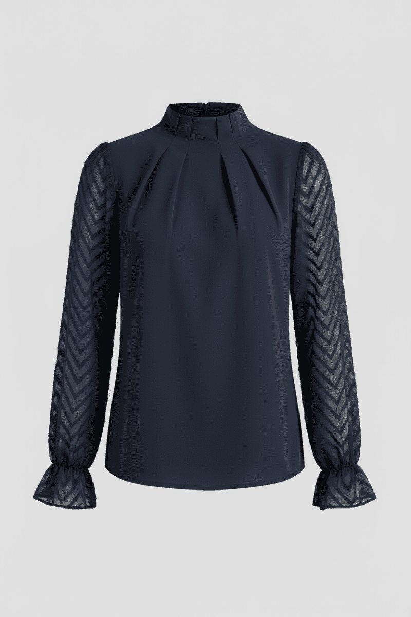 Heidi Fashion - Elegant Long-Sleeved Women's Top with Feminine Cut and Stylish Design 8