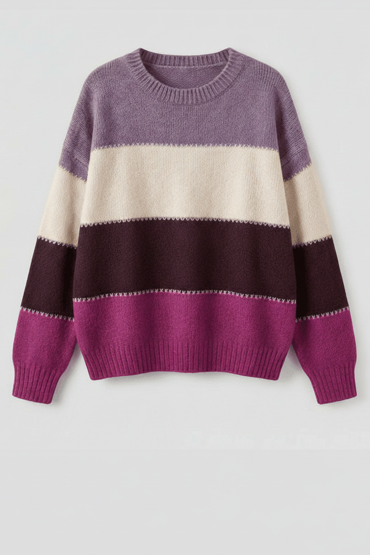Stylish Striped Women's Sweatshirt - Comfortable Fit & Classic Design 8