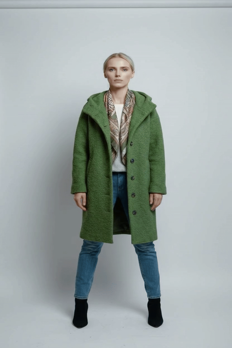 WINTERLYN – Thick Women’s Winter Coat with Regular Fit and Soft Hoodie