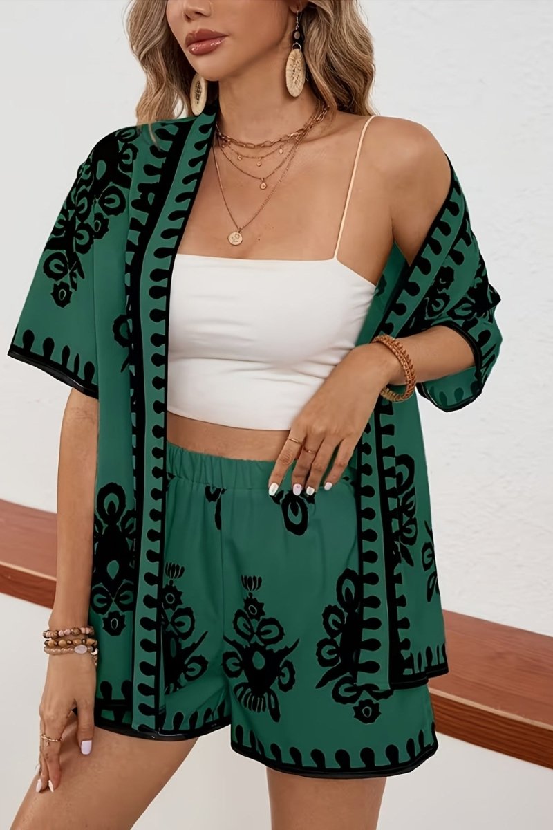 Camryn – Relaxed Fit Resort Print Set