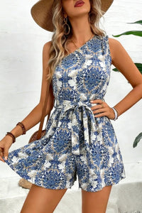 Dakota – Sophisticated Belted Romper with Tapered Waist Ease