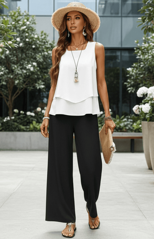 SOLÉNA – Elegant Two-Piece Summer Co-Ord Set for Women | Lightweight & Chic