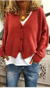 VARENA - Soft Knit Button Cardigan
