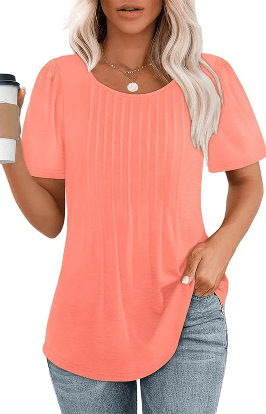 SERENEWEAR – Elegant Summer Basics T-Shirt Soft Airy Fabric Chic Style
