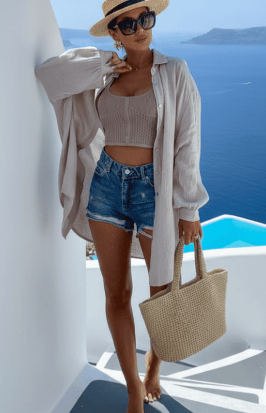 LYRIELLE – Elegant Beaded Casual Shirt