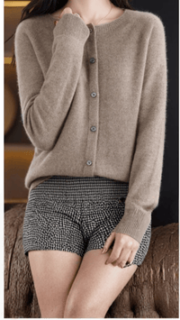 ÉLISARA - Soft Button Knit Cardigan
