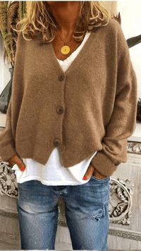VARENA - Soft Knit Button Cardigan