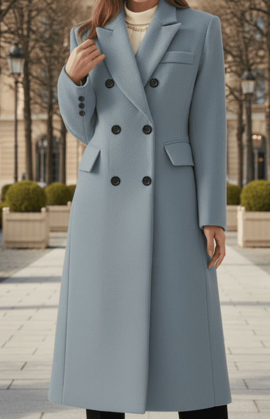 MONTÉRA – Women’s Long Wool Coat for Sophisticated Winter Styling