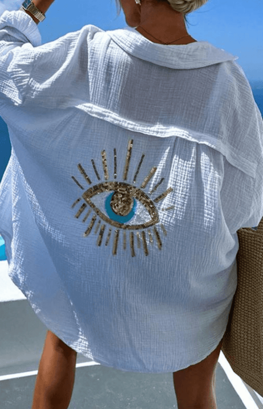 LYRIELLE – Elegant Beaded Casual Shirt