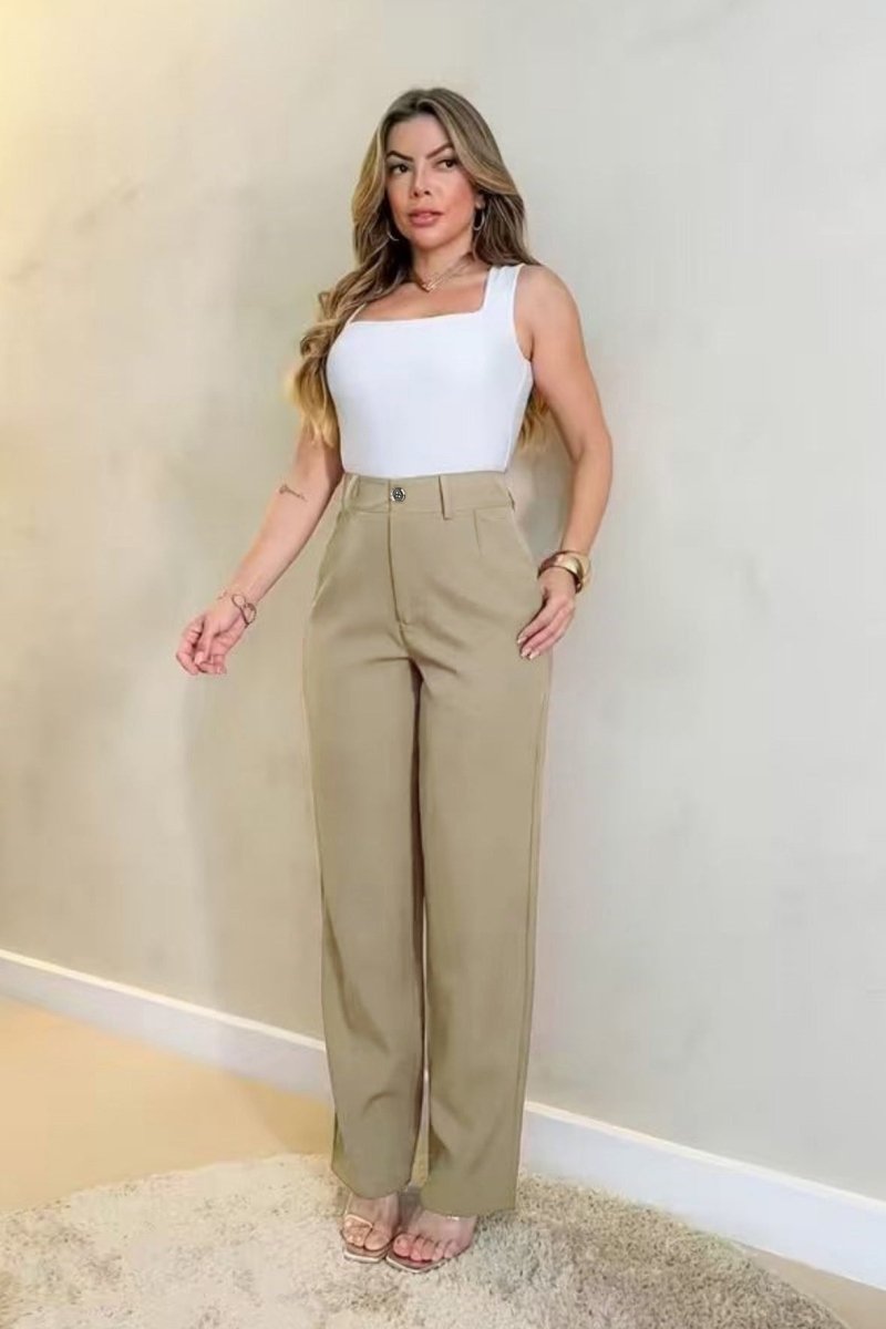 ELONARA – Polished Straight-Leg Pants