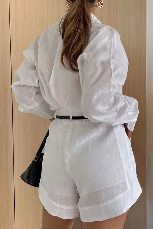 DELILAH – Refined Elegant Women’s Linen Suit Set