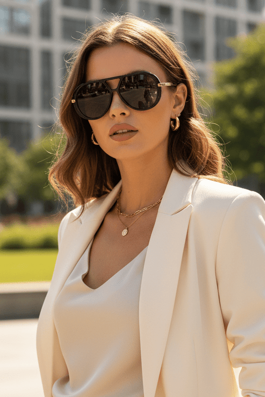 PANTHÉRA – Retro-Inspired Aviator Sunglasses with UV400 Protection