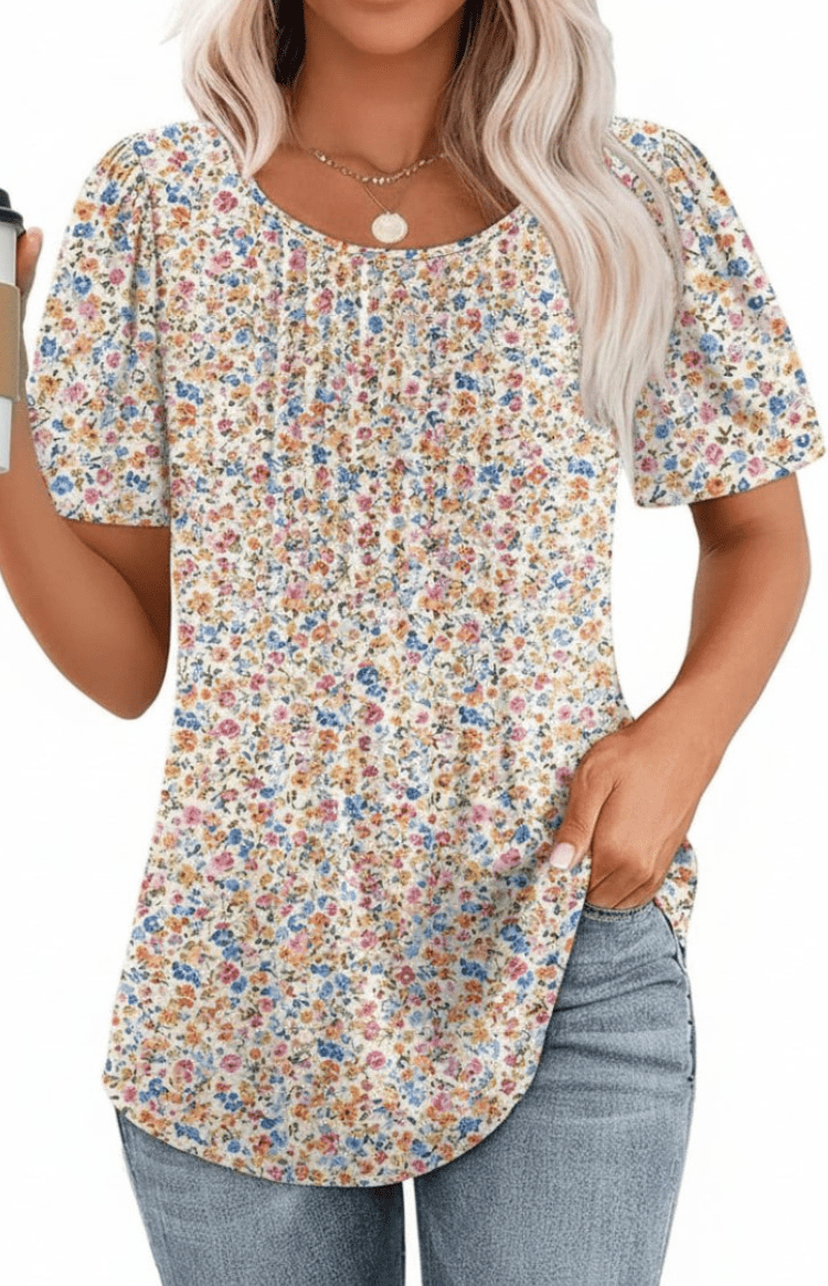 SERENEWEAR – Elegant Summer Basics T-Shirt Soft Airy Fabric Chic Style