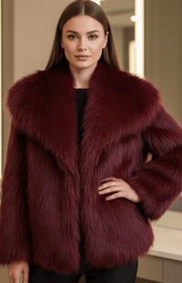 IVELLA – Women’s Faux Fur Jacket with Laid-Back Chic Appeal