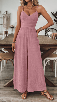 ZARÉLLE - Strappy Wide Leg Jumpsuit