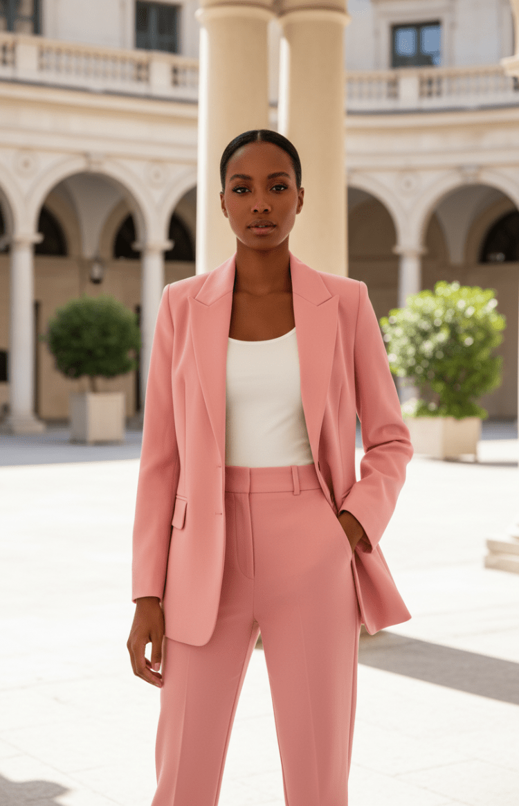 VOGUEELITE – Sophisticated Women's Suit Set Tailored Blazer and Trouser for Office