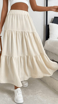 AURÉLIA - Tiered Flow Midi Skirt