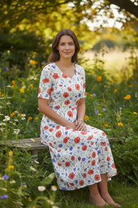 TALÉA – Women’s Knee-Length Dress with Flattering Fit and Hidden Pockets