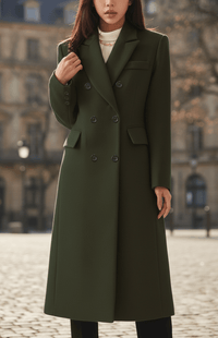 MONTÉRA – Women’s Long Wool Coat for Sophisticated Winter Styling