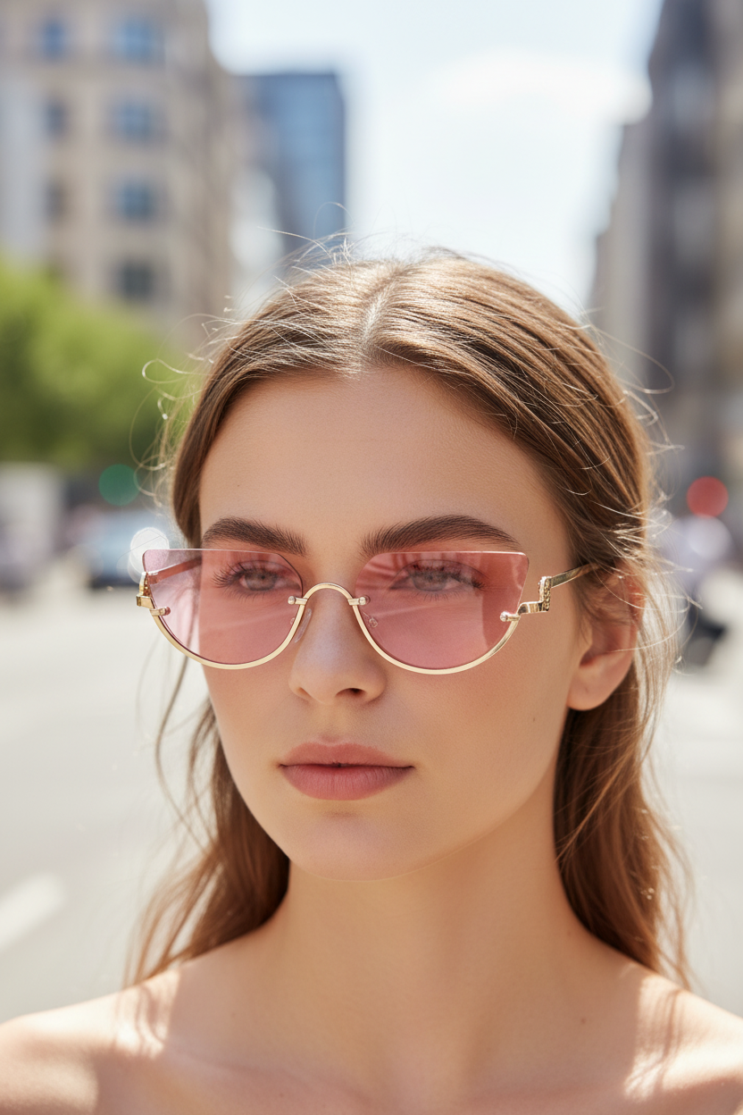 ZOÉVA – Cat Eye Sunglasses with UV400 Protection & Lightweight Metal Frames