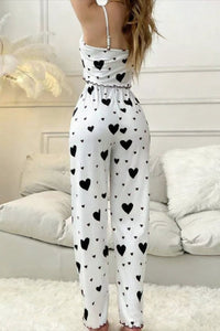 Taryn – Casual Striped Heart Lounge Set