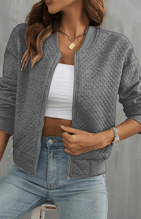 URBANBREEZE – Women’s Casual Summer Bomber Jacket featuring Easy-Zip Closure