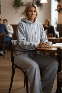 COMFYSUE – Cozy Women's Hoodie and Drawstring Pants Tracksuit Set for Casual Wear