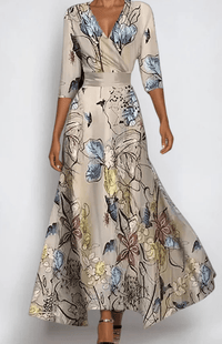VOGUEFLORA – Elegant Floral Summer Dress for Women Timeless Style and Comfort