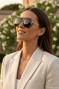 PANTHÉRA – Retro-Inspired Aviator Sunglasses with UV400 Protection