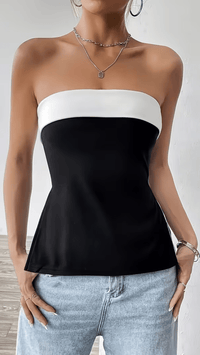 MONRÉVA - Women’s Color Block Strapless Tube Top