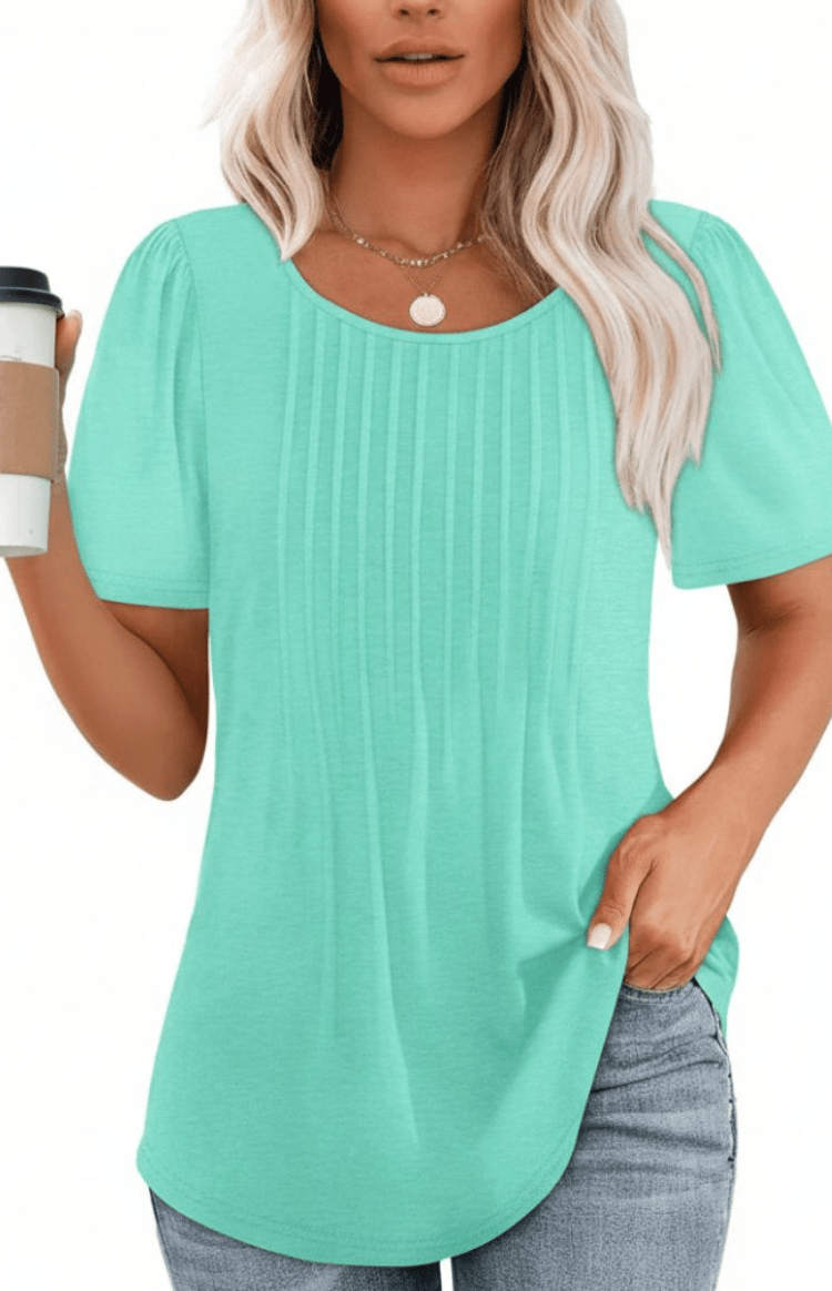 SERENEWEAR – Elegant Summer Basics T-Shirt Soft Airy Fabric Chic Style