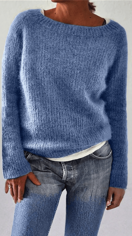 MIRELÉA - Wide Neck Knit Sweater