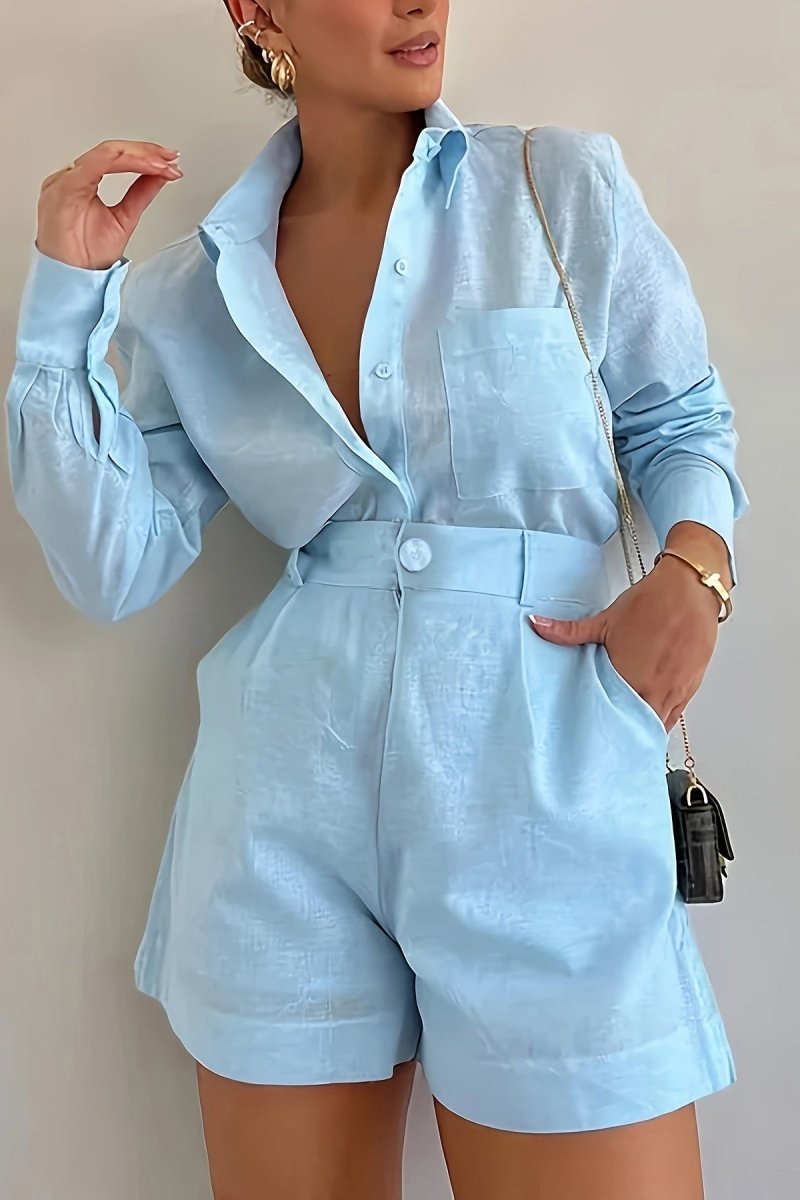 DELILAH – Refined Elegant Women’s Linen Suit Set