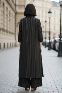 MCKENNA – Relaxed Linen Stripe Top & Pants Duo