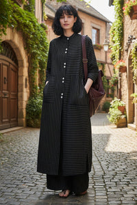 MCKENNA – Relaxed Linen Stripe Top & Pants Duo