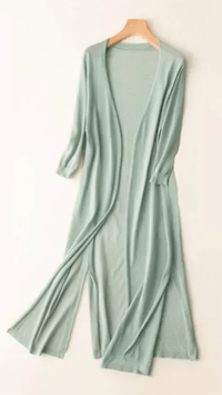 CALYSSA - Longline Open Knit Cardigan