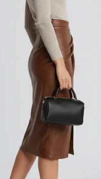 VALERIA - Pleated Midi Skirt with Front Split