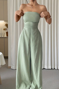 Ayla – Elegant Strapless Jumpsuit for Summer Commuting