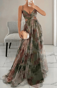 ALVÉON – Women’s Elegant Sleeveless Maxi Dress with Flowing Silhouette