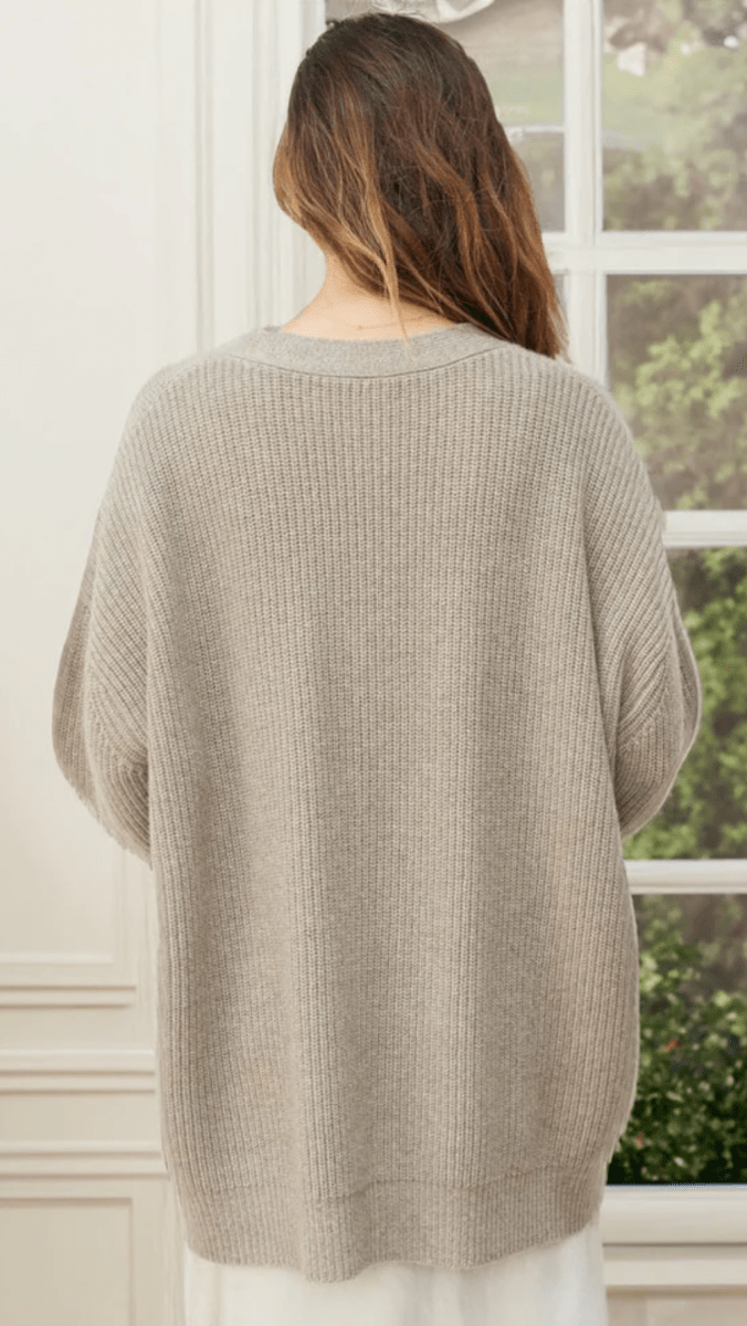 SERAVÉL - Oversized Ribbed Cardigan