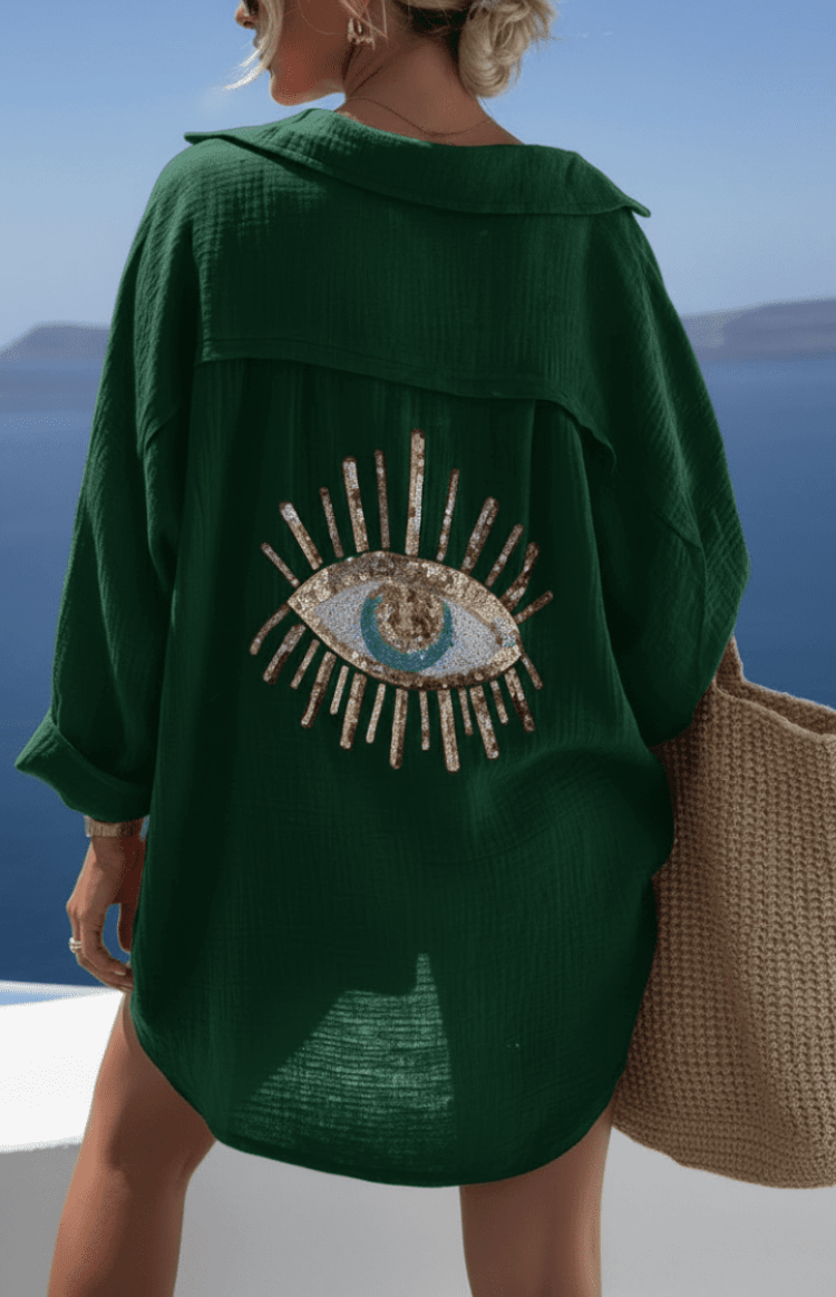 LYRIELLE – Elegant Beaded Casual Shirt