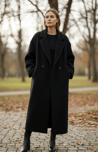 SNOWÉRA – Women’s Oversized Winter Coat, Classic Double-Breasted Look